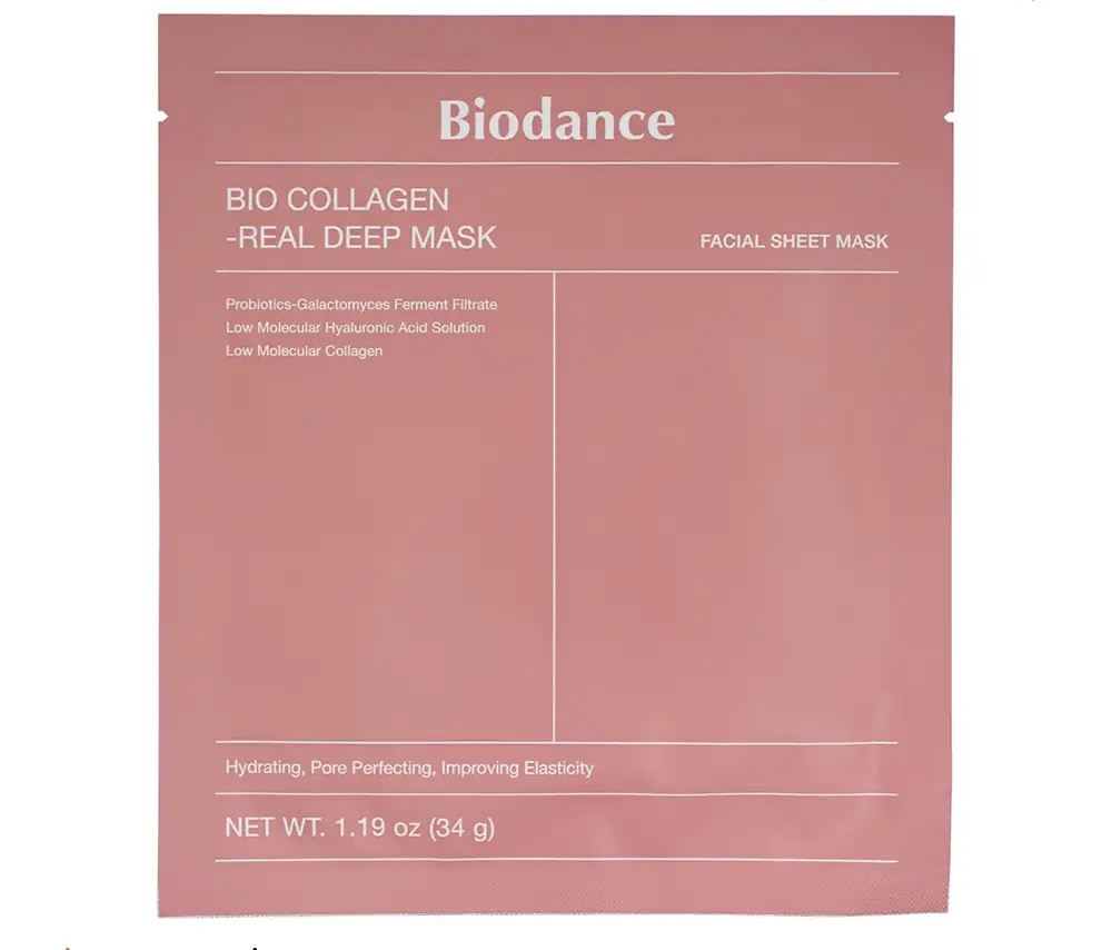 ماسک ورقه ای بیو کلاژن بایودنس کره ای ضد چروک و سفت کننده
